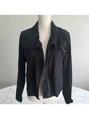 JAMES PERSE Standard Black Casual Jacket Coat Size 2 / US Medium